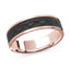 14K Rose Gold Ring from the Noir Collection by Malo