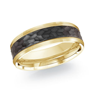 14K Yellow Gold Ring from the Noir Collection by Malo