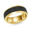 14K Yellow Gold Ring from the Noir Collection by Malo