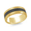 14K Yellow Gold Ring from the Noir Collection by Malo