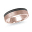 14K Rose Gold Ring from the Noir Collection by Malo