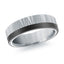 14K White Gold Ring from the Noir Collection by Malo