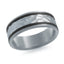 14K White Gold with Carbon Fiber Ring from the Noir Collection by Malo