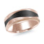 14K Rose Gold Ring from the Noir Collection by Malo