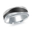 14K White Gold Ring from the Noir Collection by Malo