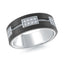 14K White Gold Ring from the Noir Collection by Malo