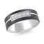 14K White Gold Ring from the Noir Collection by Malo