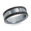 14K White Gold Ring from the Noir Collection by Malo