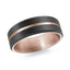 14K Rose Gold Ring from the Noir Collection by Malo