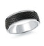 14K White Gold Ring from the Noir Collection by Malo