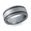 Tantalum with Carbon Fiber and 14K White Gold Ring from the Tantalum Collection by Malo