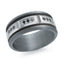 Tantalum with Carbon Fiber and 14K White Gold Ring from the Tantalum Collection by Malo