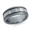 Tantalum with Carbon Fiber and 14K White Gold Ring from the Tantalum Collection by Malo