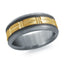 Tantalum with Carbon Fiber and 14K Yellow Gold Ring from the Tantalum Collection by Malo