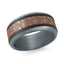 Tantalum with Carbon Fiber and 14K Rose Gold Ring from the Tantalum Collection by Malo