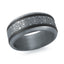 Tantalum with Carbon Fiber and 14K White Gold Ring from the Tantalum Collection by Malo