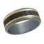 14K Yellow Gold with Carbon Fiber Ring from the Tantalum Collection by Malo