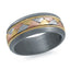 14K Yellow Gold with Tantalum Ring from the Tantalum Collection by Malo