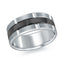 14K White Gold Ring from the Titanium Collection by Malo