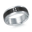 14K White Gold Ring from the Titanium Collection by Malo