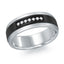 14K White Gold Ring from the Titanium Collection by Malo