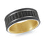 Titanium with 14K Yellow Gold Ring from the Titanium Collection by Malo