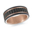 Tantalum with Carbon Fiber and 14K Rose Gold Ring from the Titanium Collection by Malo