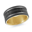 Titanium with 14K Yellow Gold Ring from the Titanium Collection by Malo