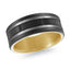 Titanium with 14K Yellow Gold Ring from the Titanium Collection by Malo