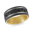 Titanium with 14K Yellow Gold Ring from the Titanium Collection by Malo