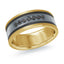 14K Yellow Gold with Carbon Fiber Ring from the Tantalum Collection by Malo