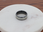 MYSTIQUE Beveled White Carbon Fiber Inlaid Ceramic Ring - 8mm