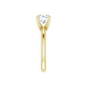 ORLA 14K Yellow Gold Round Lab Grown Diamond Solitare Engagement Ring