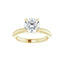 ORLA 14K Yellow Gold Round Lab Grown Diamond Solitare Engagement Ring