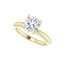 ORLA 14K Yellow Gold Round Lab Grown Diamond Solitare Engagement Ring