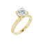 ORLA 14K Yellow Gold Round Lab Grown Diamond Solitare Engagement Ring