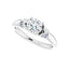 GILDA Platinum Round Engagement Ring