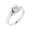 GILDA Platinum Round Engagement Ring