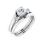 GILDA Platinum Round Engagement Ring