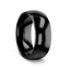 RAVEN Domed Black Tungsten Wedding Band - 2mm - 12mm