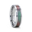 STINGRAY Tungsten Carbide Ring with Blue/Purple Color Changing Inlay - 4mm - 10mm