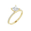 SADIE 14K Yellow Gold Square Princess Cut Lab Grown Diamond Engagement Ring