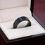 SAN BERNARDINO Brushed Finish Flat Black Titanium Men’s Wedding Band - 6mm & 8mm