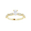 SOLANA 14K Yellow Gold Oval Lab Grown Diamond Engagement Ring