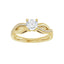 TALA 14K Yellow Gold Round Lab Grown Diamond Engagement Ring