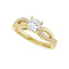 TALA 14K Yellow Gold Round Lab Grown Diamond Engagement Ring