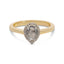 GIANNA 1.14ct 14K Gold Natural Salt & Pepper Diamond Engagement Ring With Matching Band