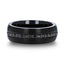 VALIANT Black Tungsten Ring with Black Sapphires - 8mm