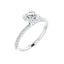 KIARA 14K White Gold Round Lab Grown Diamond Engagement Ring