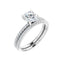 KIARA 14K White Gold Round Lab Grown Diamond Engagement Ring